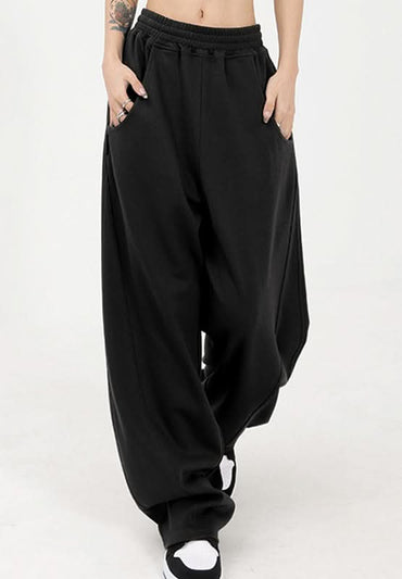 Cozy Pocketed Elastic-Waist Lounge Pants