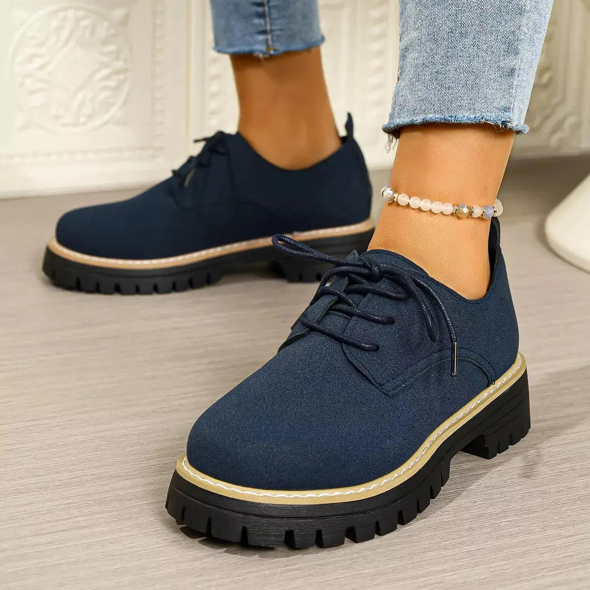 Lace-Up Platform Loafers Simply Love
