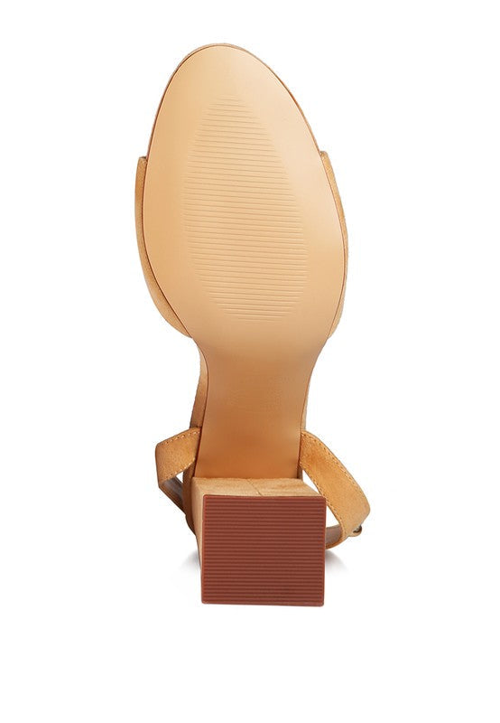 Strut & Slay Block Heel Sandals Coco’s Tee Boutique