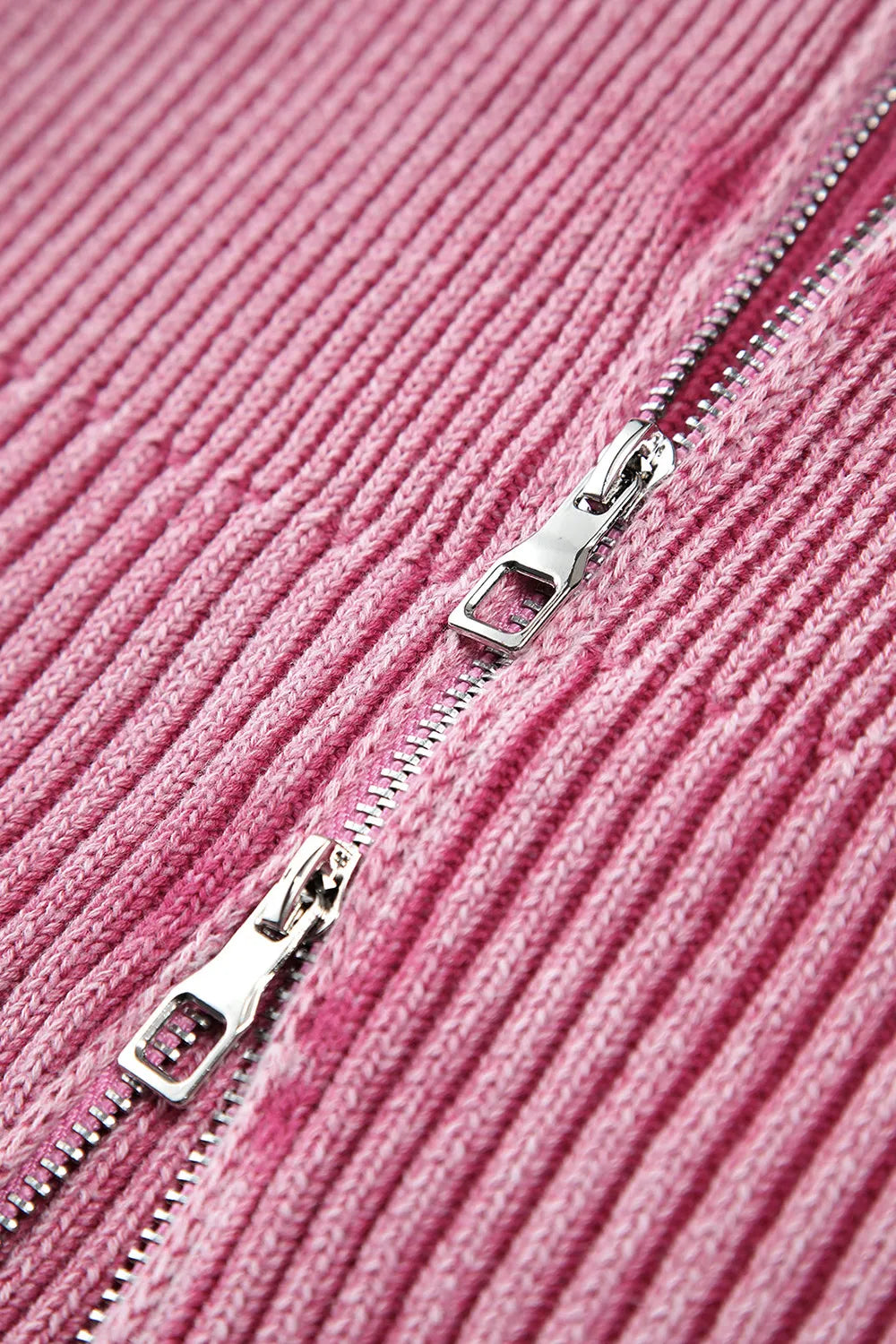 Double Take: Ribbed Zip Cardigan
