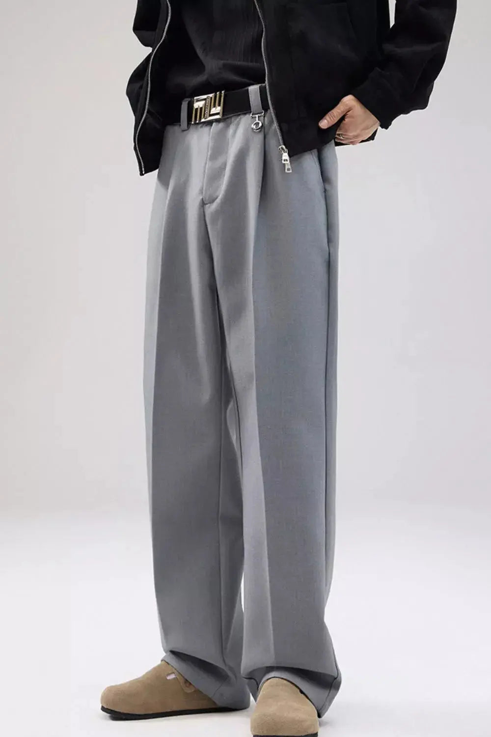 Men's Full Size Wide Leg Pleated Pants Plus Size Simply Love