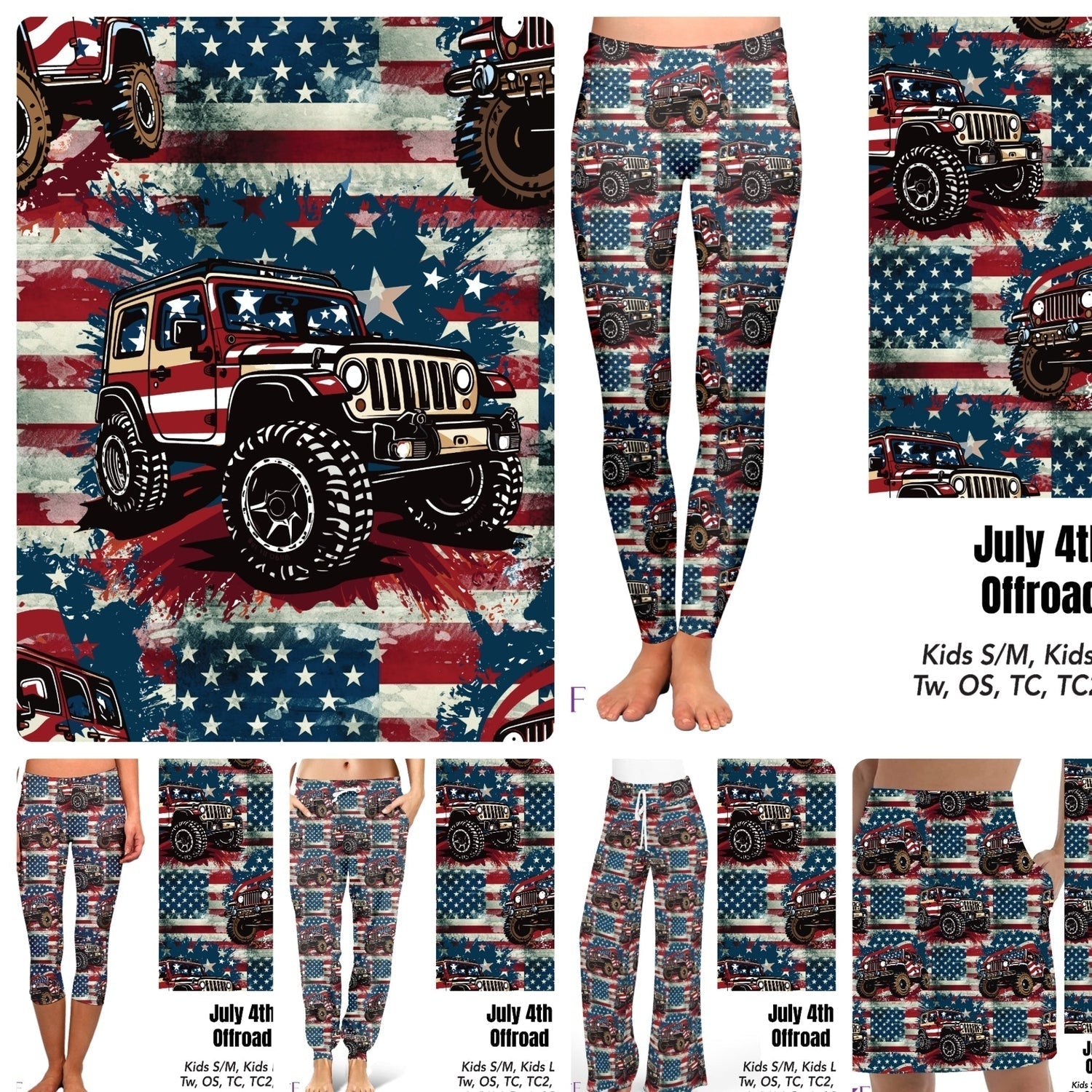 July 4th offroad leggings and capris with pockets MM