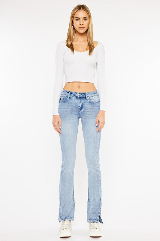 Mid Rise Y2K Bootcut Jeans KanCan Coco’s Tee Boutique