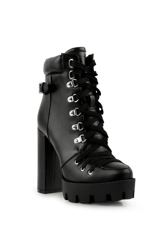 Autumn Edge Buckle Combat Boots