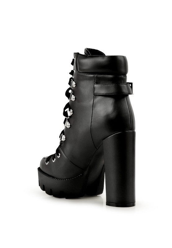 Autumn Edge Buckle Combat Boots