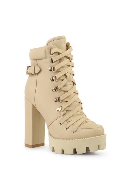 Autumn Edge Buckle Combat Boots