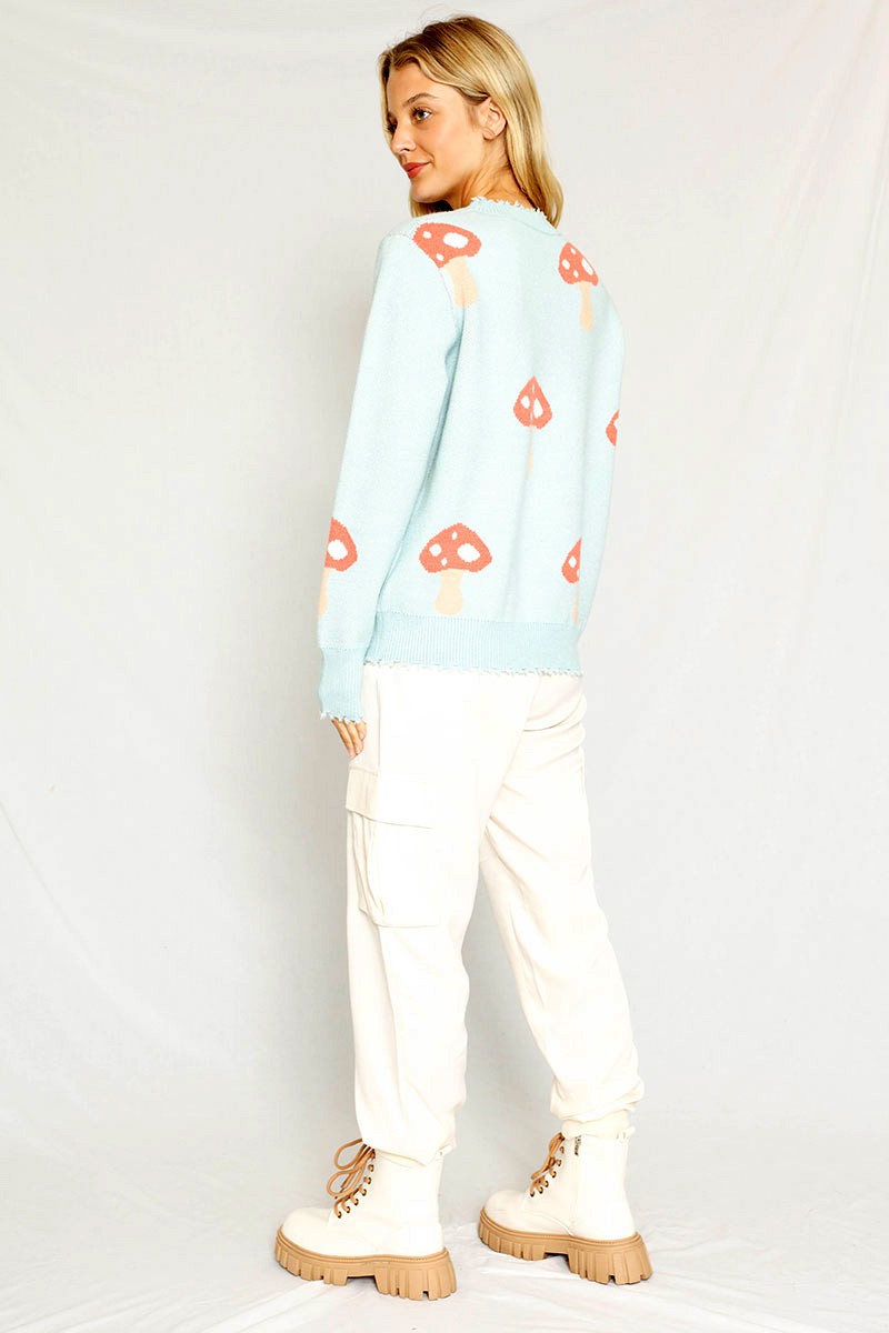 Mushroom knit sweater Miss Sparkling