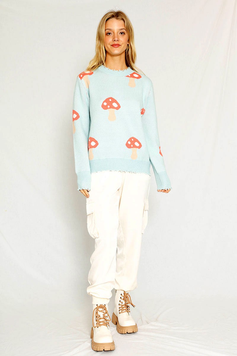 Mushroom knit sweater Miss Sparkling