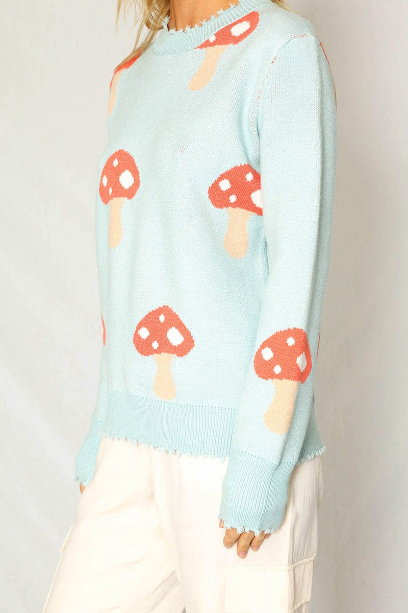 Mushroom knit sweater Miss Sparkling