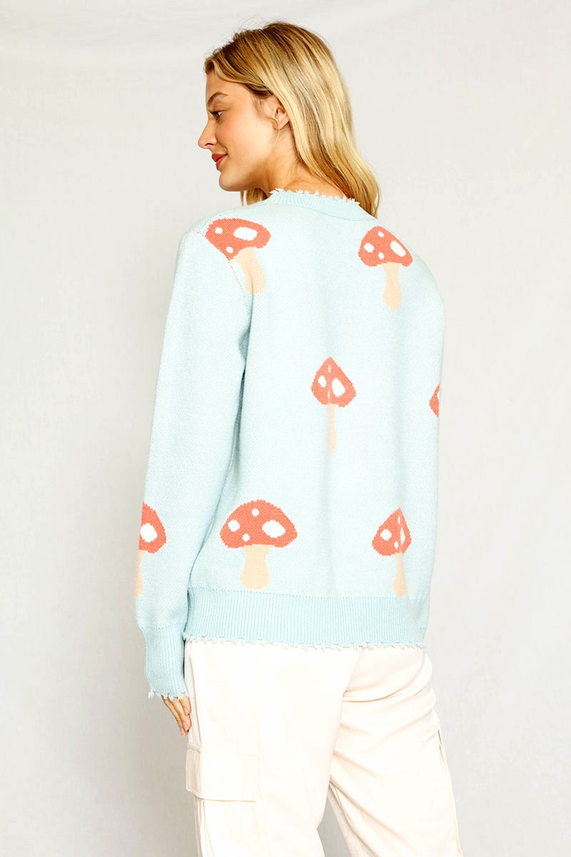 Mushroom knit sweater Miss Sparkling