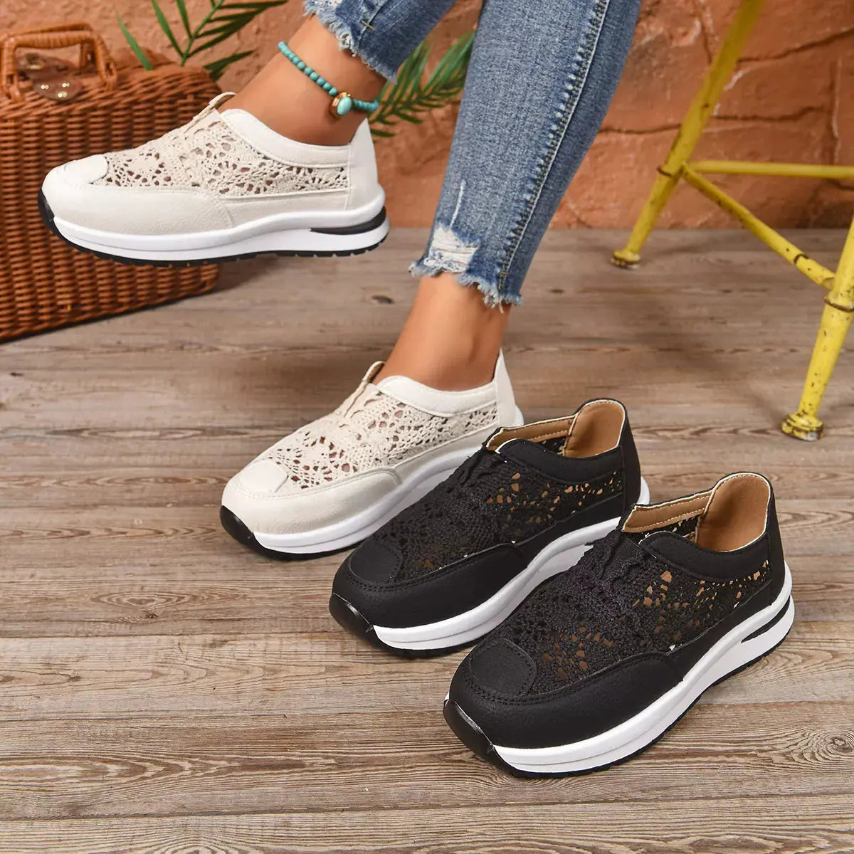 Breathable Round Toe Slip-Ons Simply Love