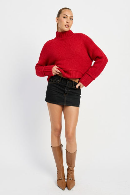 Chic turtleneck body sweater for effortless style