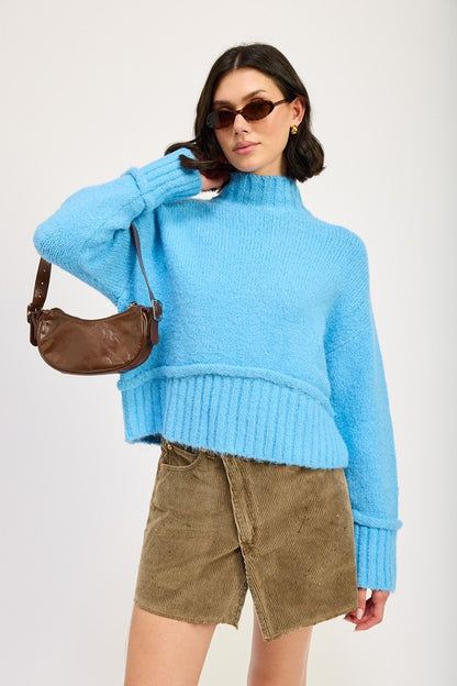 Chic turtleneck body sweater for effortless style