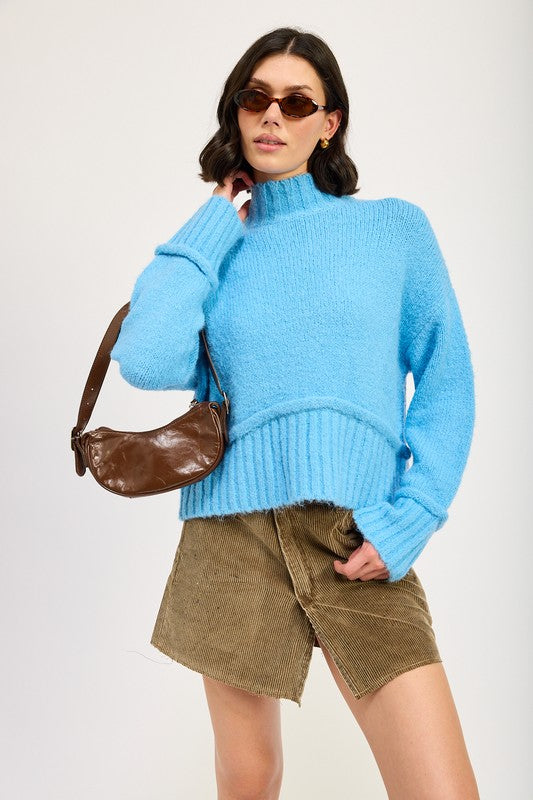 Chic turtleneck body sweater for effortless style