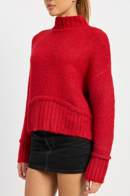 Chic turtleneck body sweater for effortless style