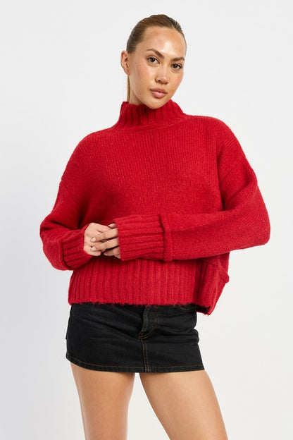 Chic turtleneck body sweater for effortless style