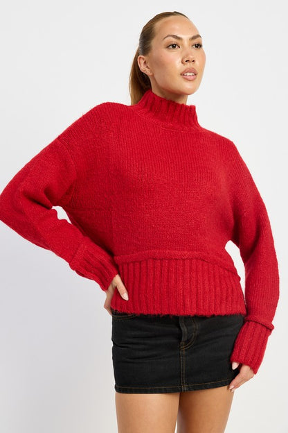 Chic turtleneck body sweater for effortless style