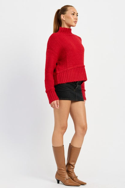 Chic turtleneck body sweater for effortless style