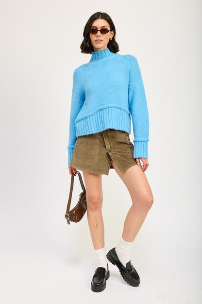 Chic turtleneck body sweater for effortless style