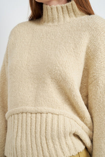 Chic turtleneck body sweater for effortless style