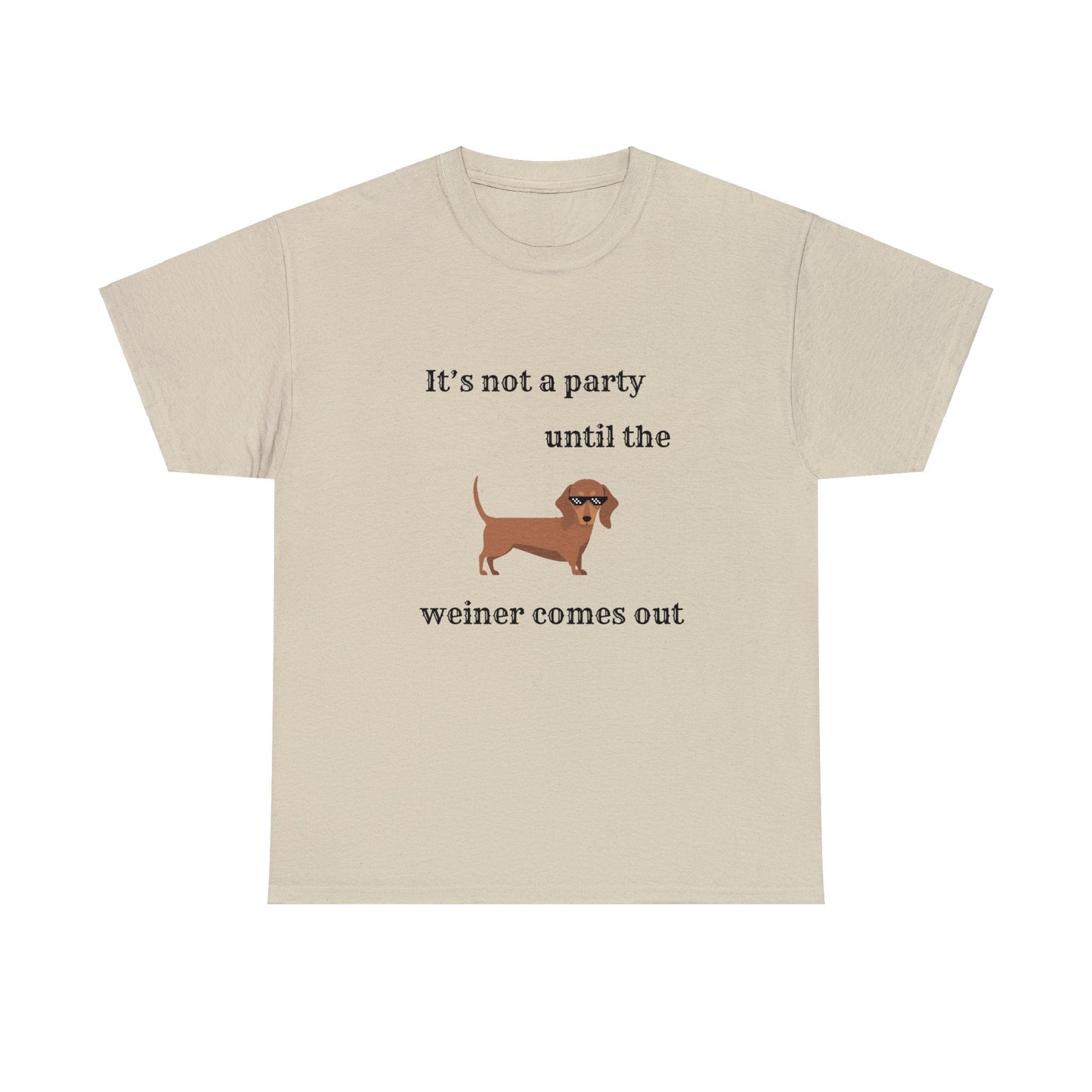 Dachshund Weiner Party Short Sleeve Tee