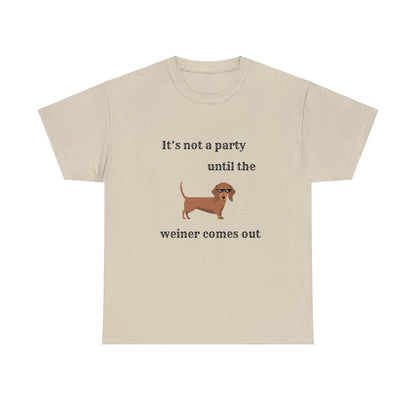 Dachshund Weiner Party Short Sleeve Tee