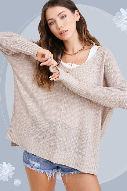 Cozy high-low sweater - soft & stylish