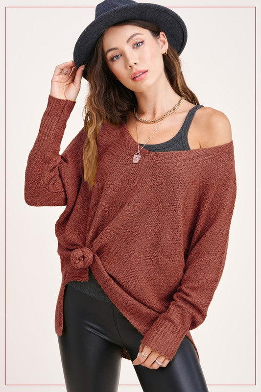 Cozy high-low sweater - soft & stylish