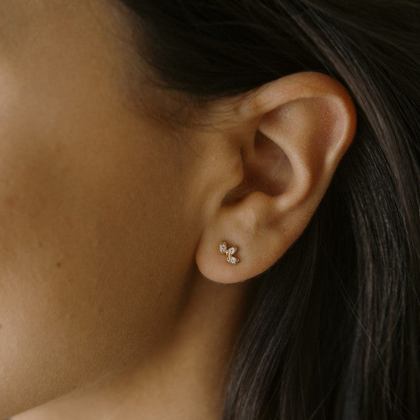 Mini Crystal Lotus Studs Coco’s Tee Boutique