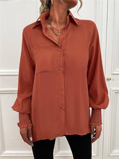 Women's Long Sleeve Button Down Bluse