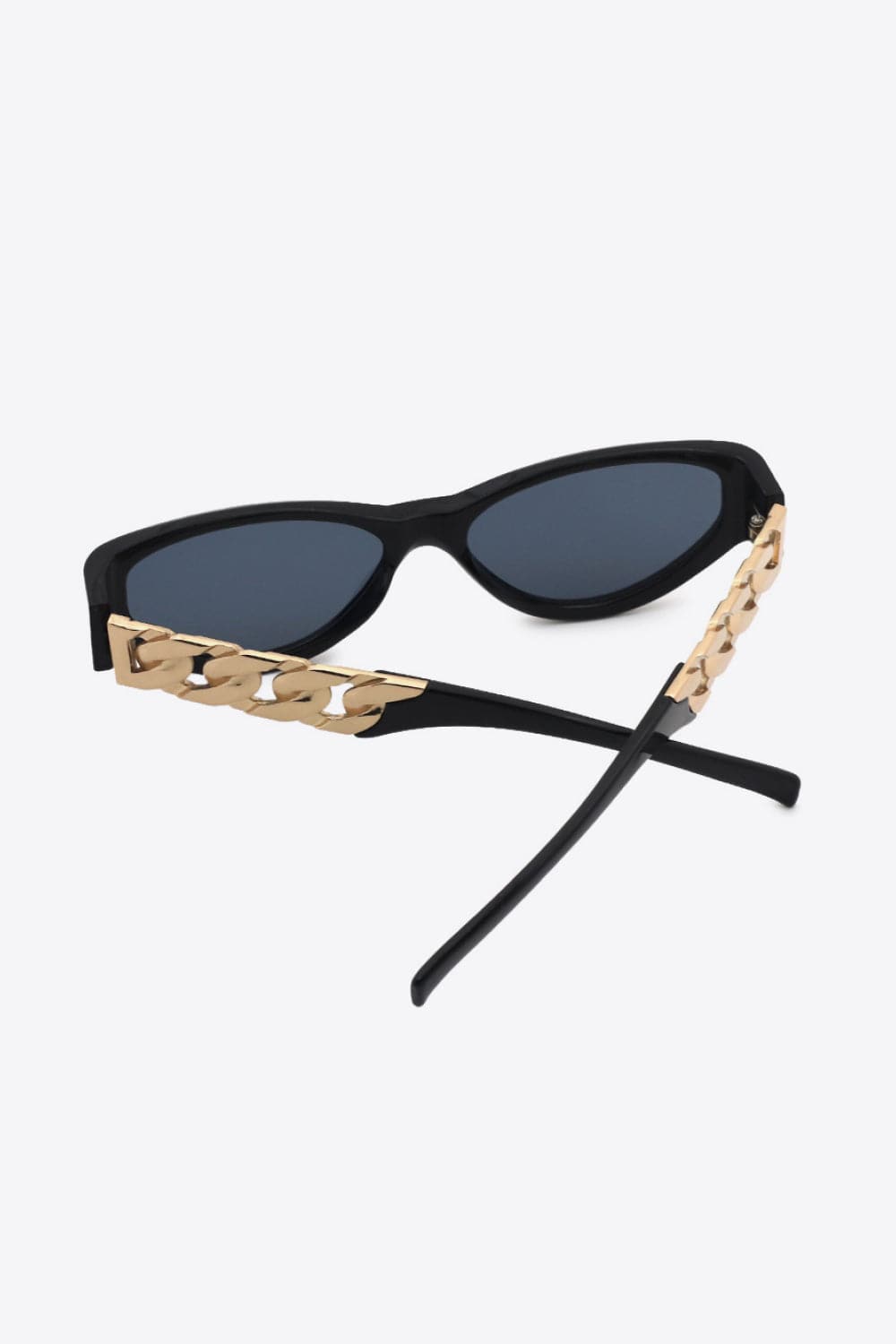 Chain Detail Temple Cat Eye Sunglasses.