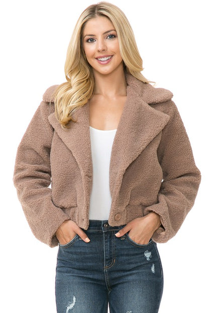 Cozy Women's Faux Fur Outerwear Jacket