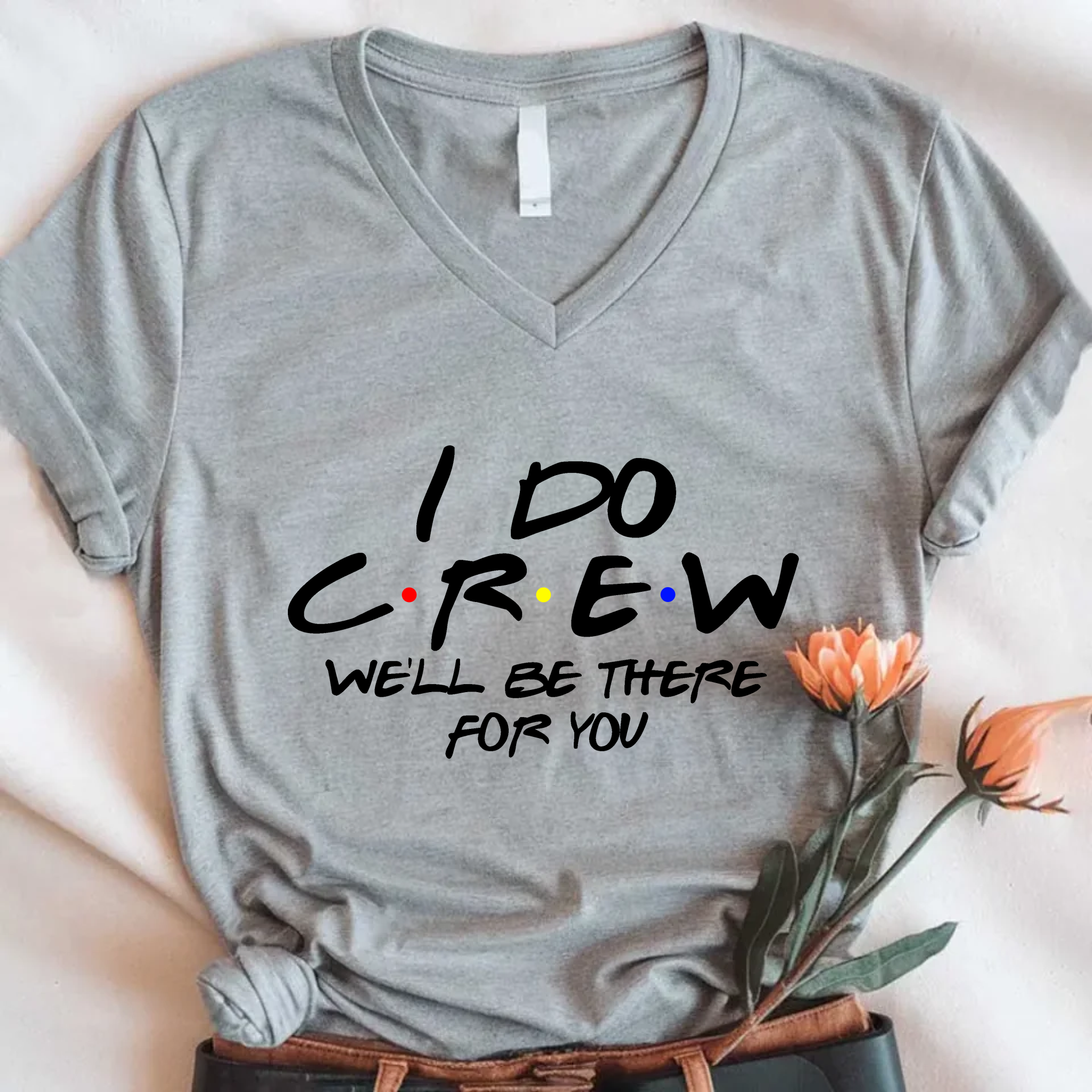 💎 Bachelorette Party Shirts Bride, I Do Crew V-Neck Tee 🍾 Adorb.co