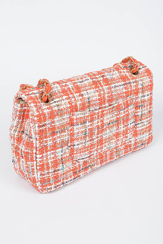 Chic on Repeat Quilted Tweed Convertible Shoulder Bag