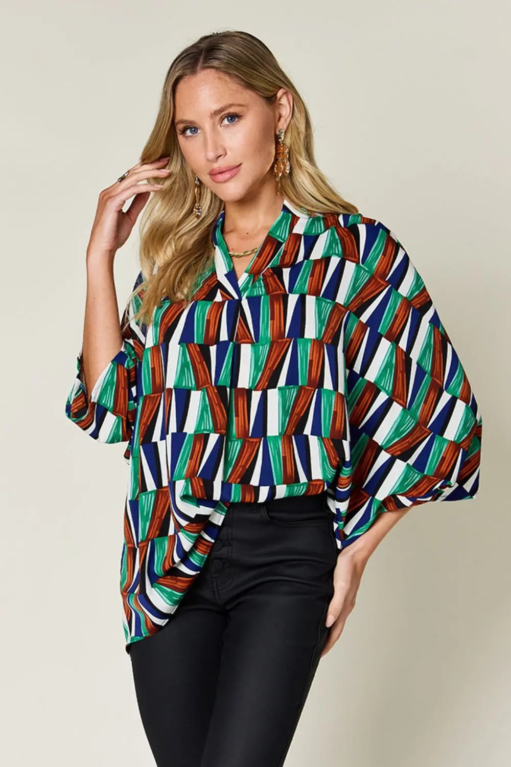 Double Take: Geometric Blouse - Love Salve