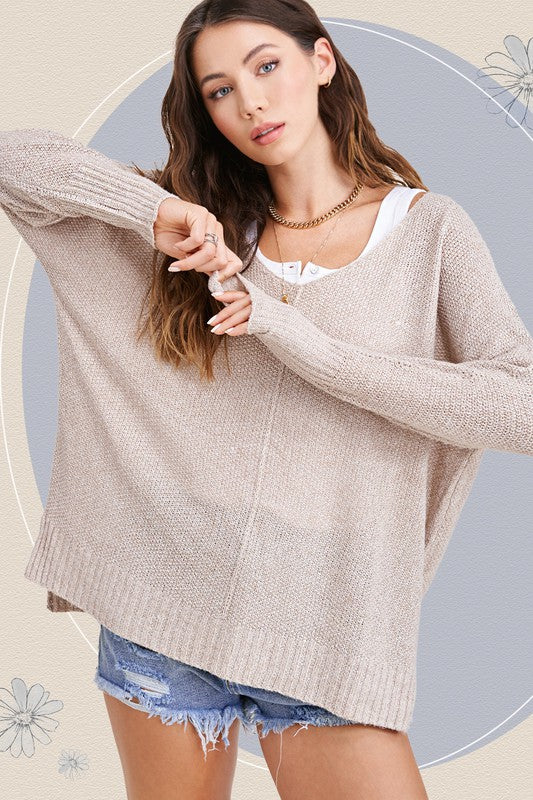 Cozy high-low sweater - soft & stylish