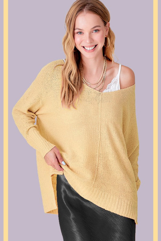 Cozy high-low sweater - soft & stylish