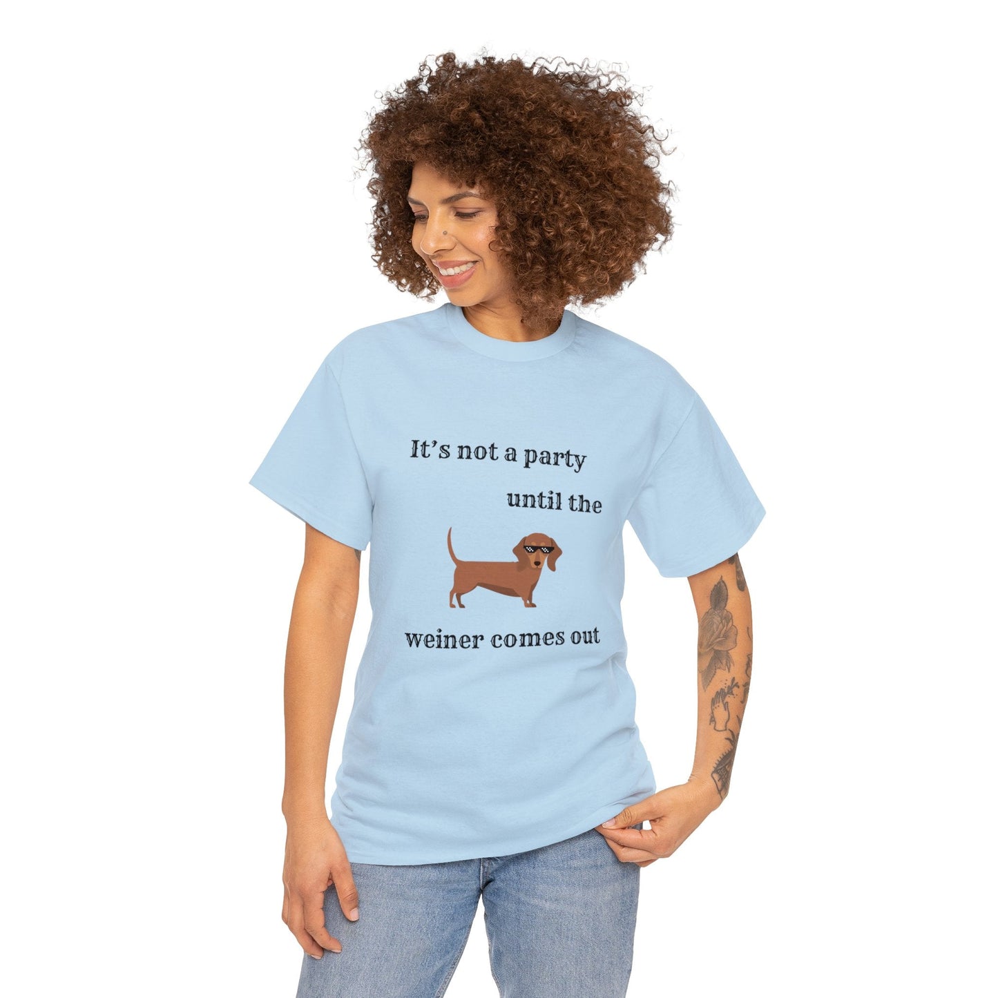 Dachshund Weiner Party Short Sleeve Tee