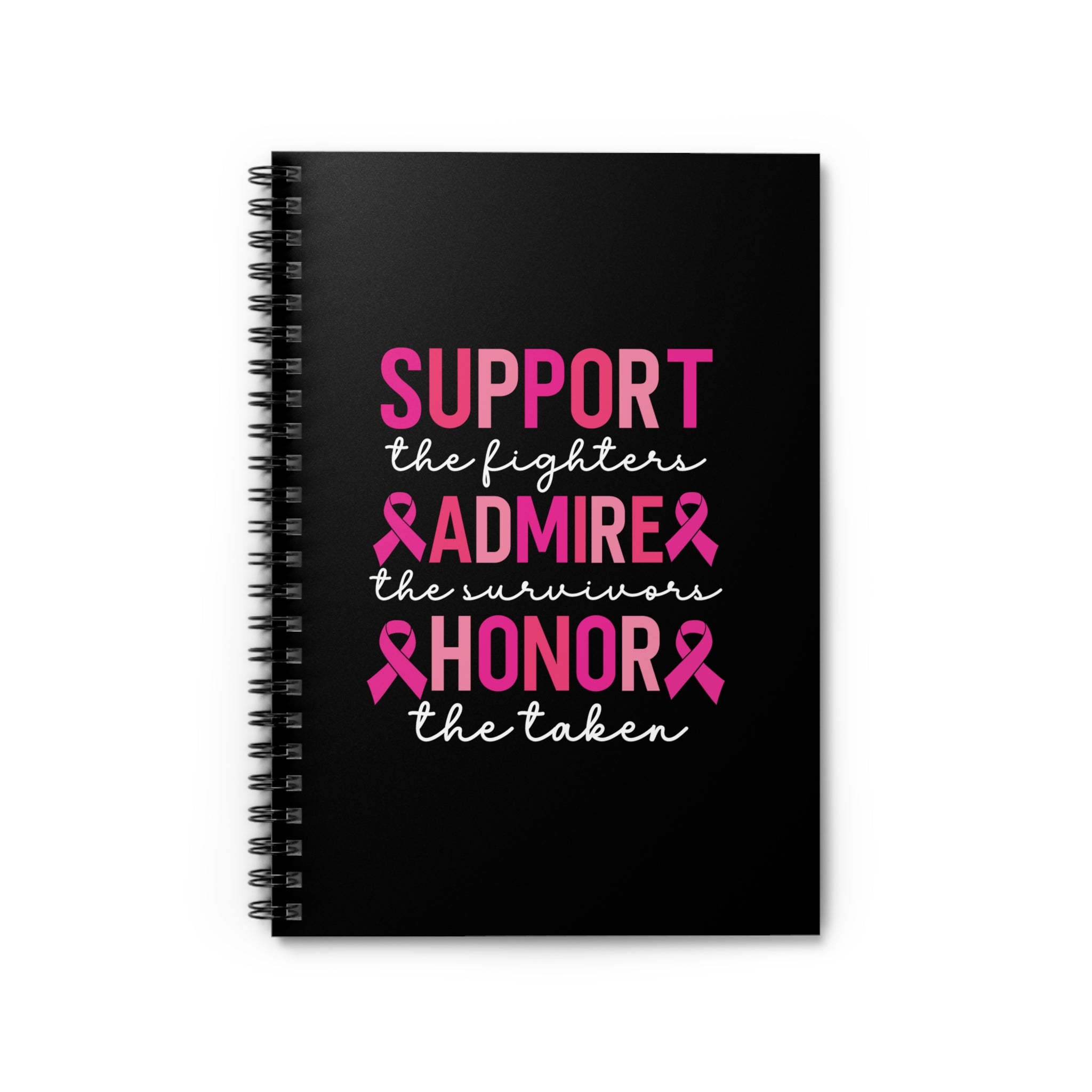 Breast Cancer Awareness Spiral Notebook Inspirational Journal for Survivors Gift of Support and Empowerment Coco’s Tee Boutique