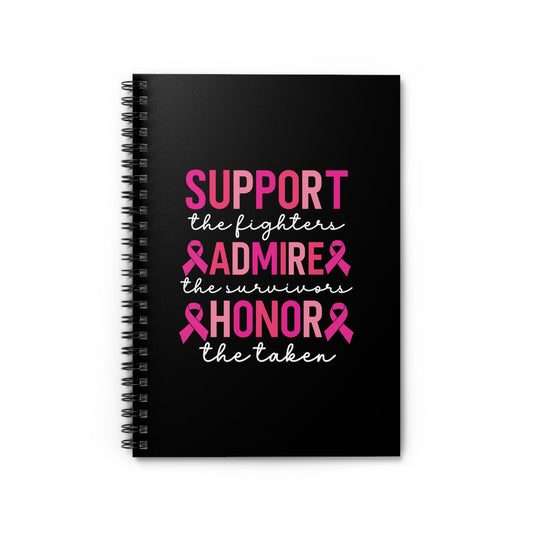 Breast Cancer Awareness Spiral Notebook Inspirational Journal for Survivors Gift of Support and Empowerment Coco’s Tee Boutique