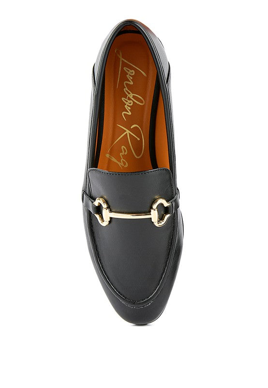 London Rag faux leather loafers