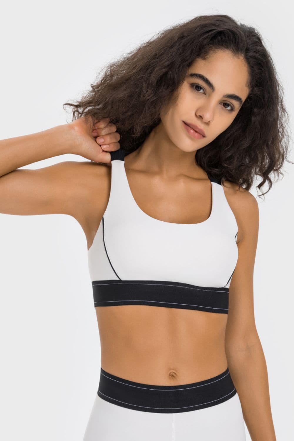 Contrast Sports Bra.