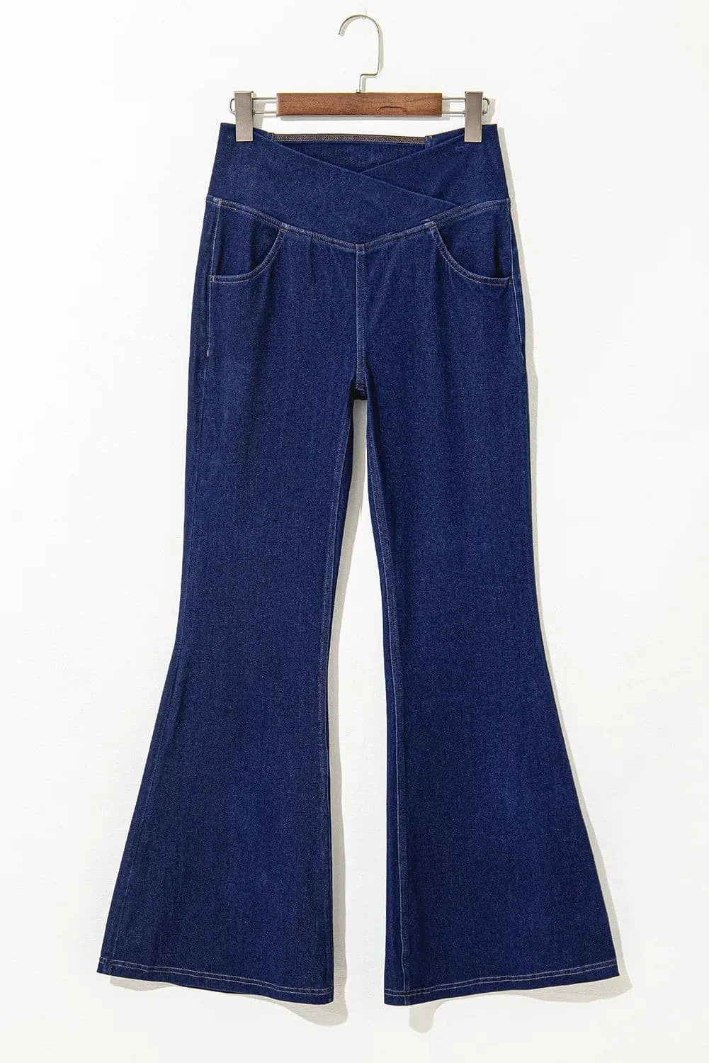 Flattering asymmetrical flare jeans for every occasion