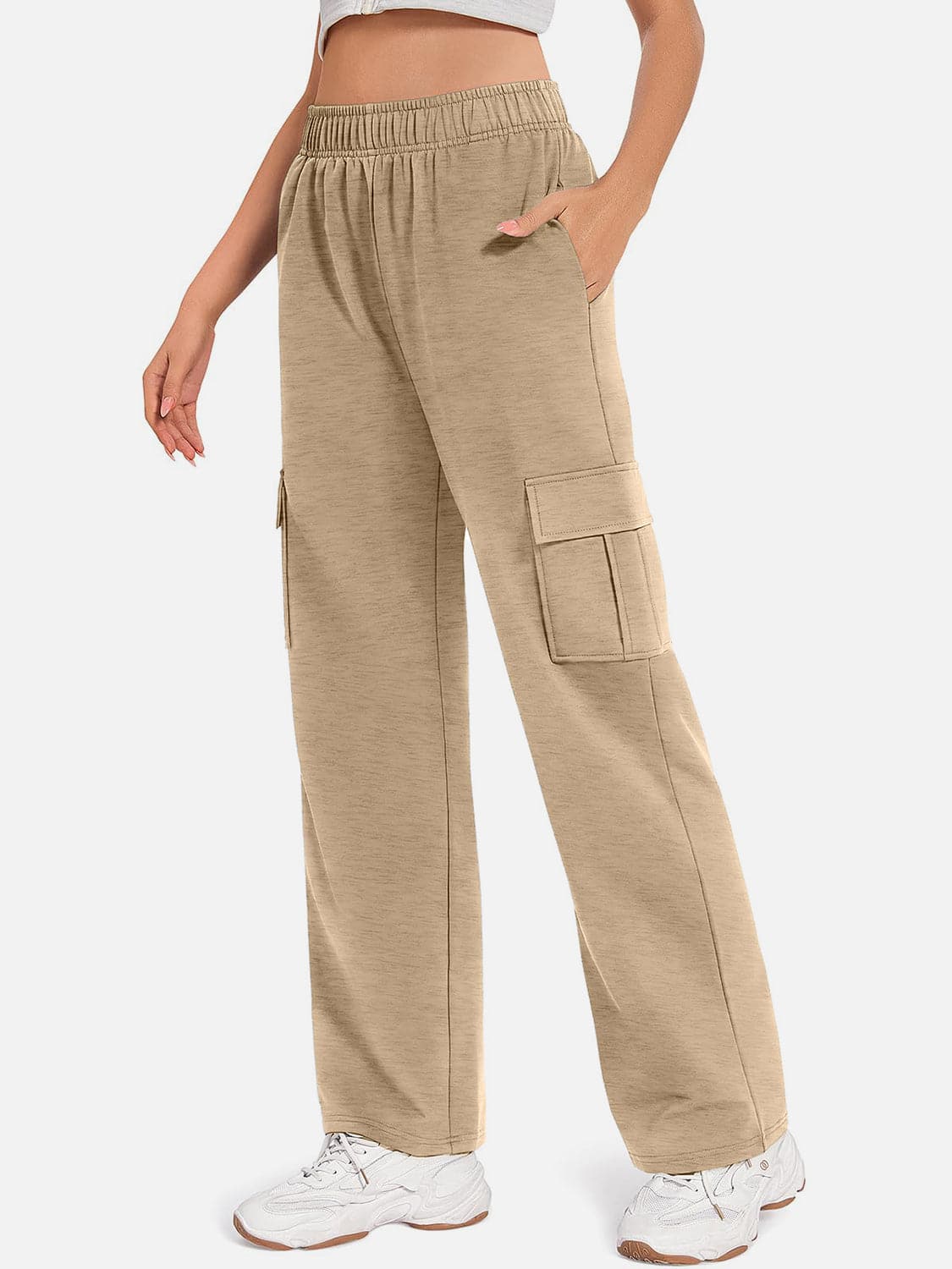 Pocketed High Waist Pants.