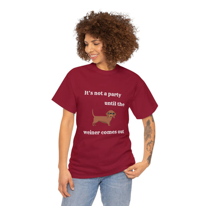 Dachshund Weiner Party Short Sleeve Tee