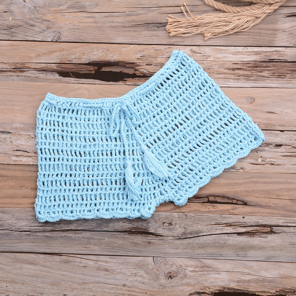 Hand Woven Beach Swimming Trunks Lace Up Cutout Boxers Bella Mia