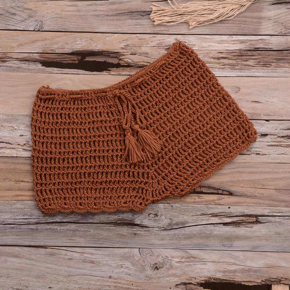 Hand Woven Beach Swimming Trunks Lace Up Cutout Boxers Bella Mia