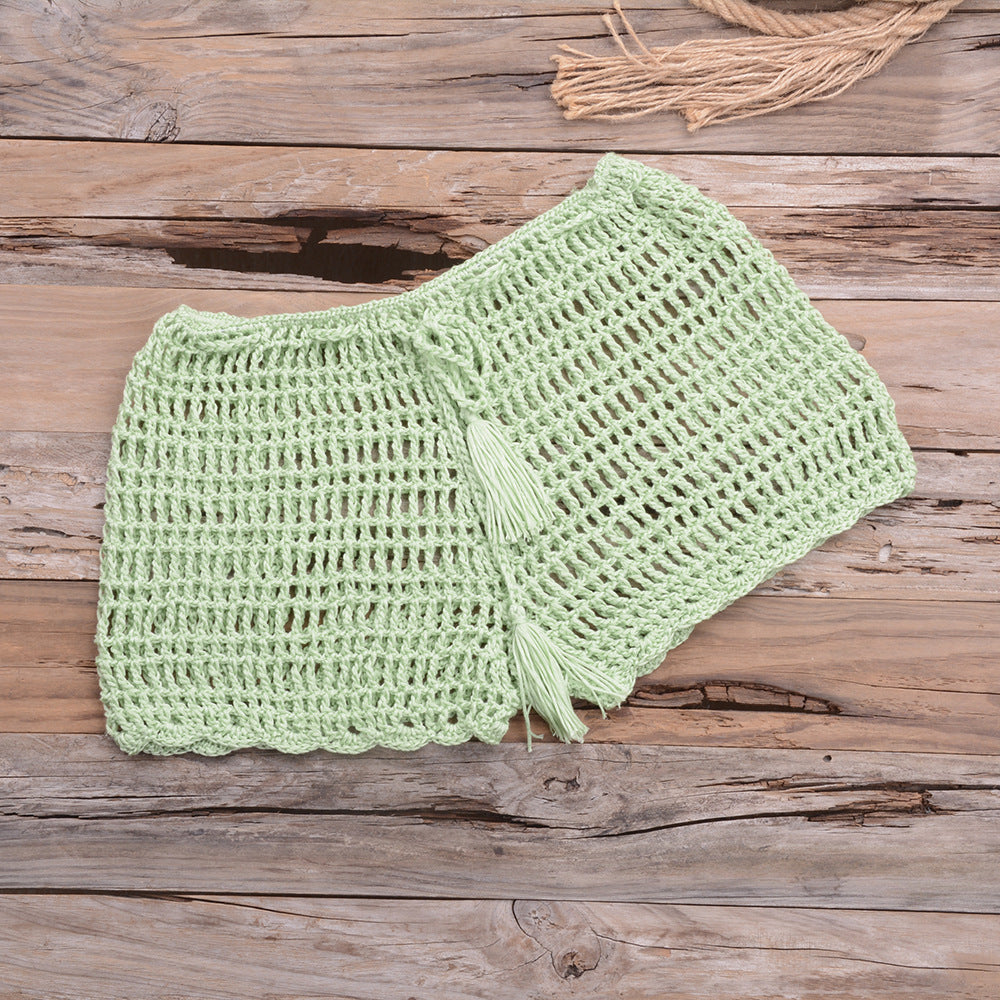 Hand Woven Beach Swimming Trunks Lace Up Cutout Boxers Bella Mia