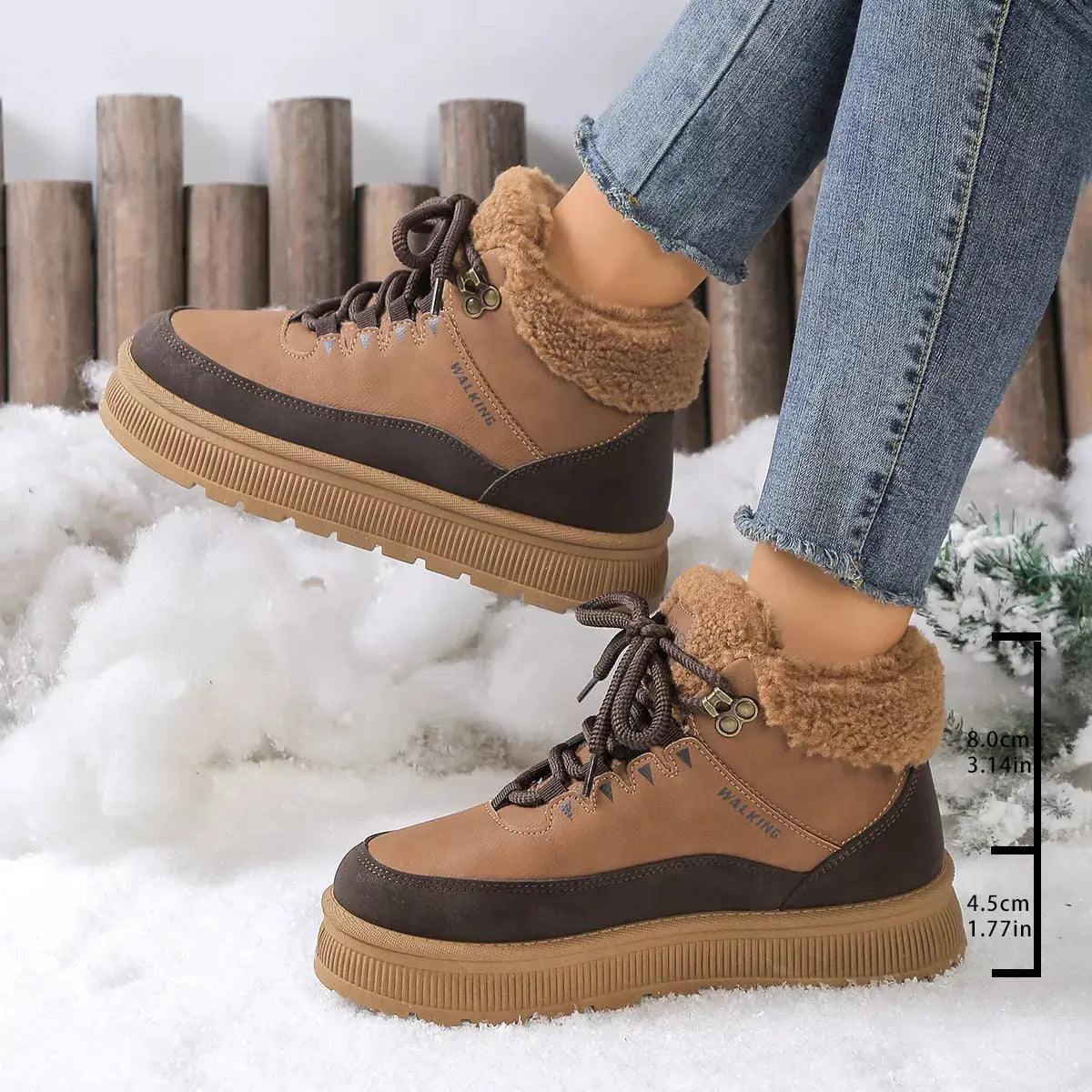Fur-Lined Ankle Boots Simply Love