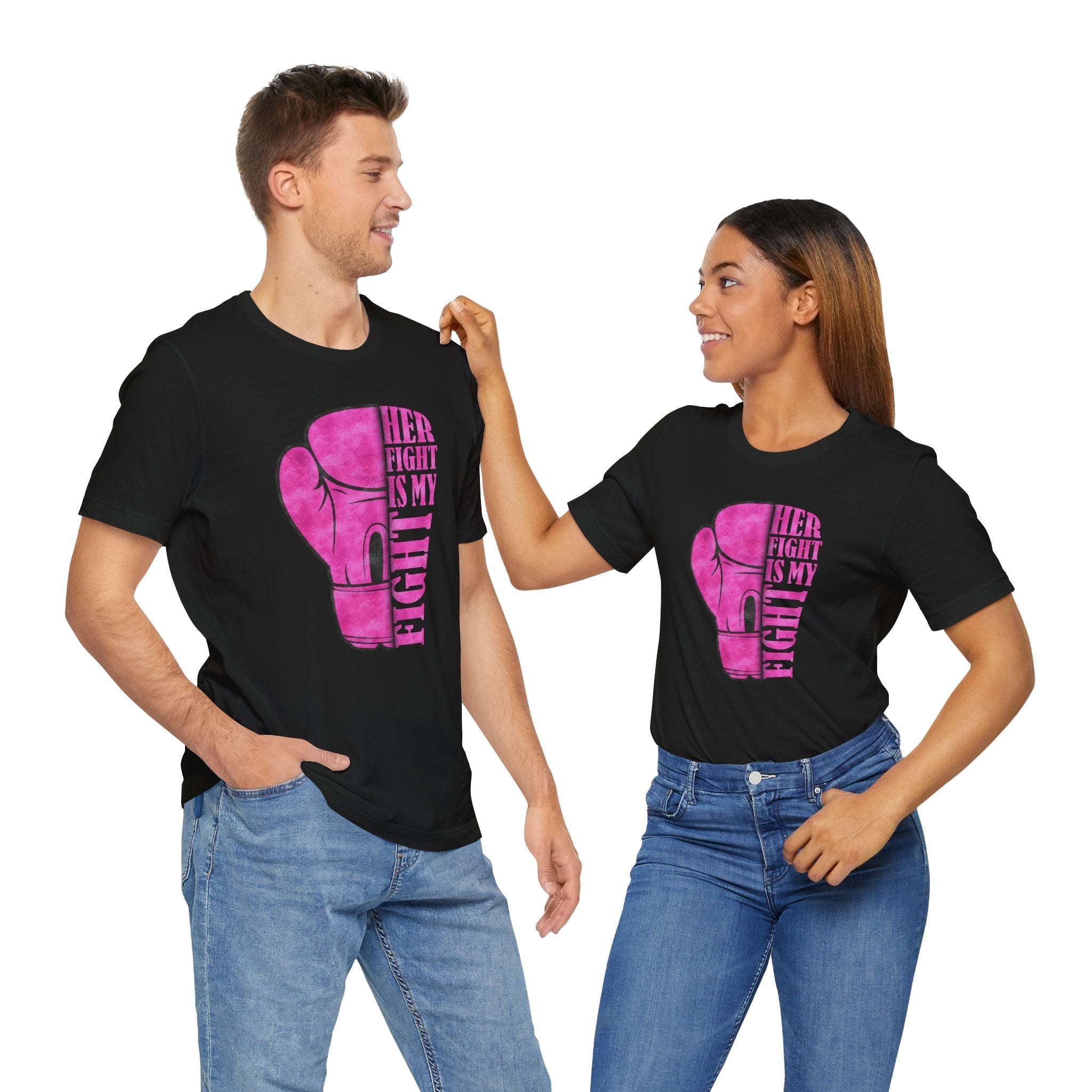 Empowering Fight Tee Unisex Jersey Short Sleeve Tee Cancer Awareness Shirt Inspirational Gift Womens Rights Tee Coco’s Tee Boutique